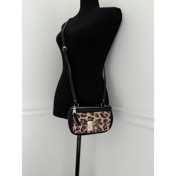 Dana Buchman Leopard Print Mini Crossbody Bag Small Purse Designer - Picture 2 of 11